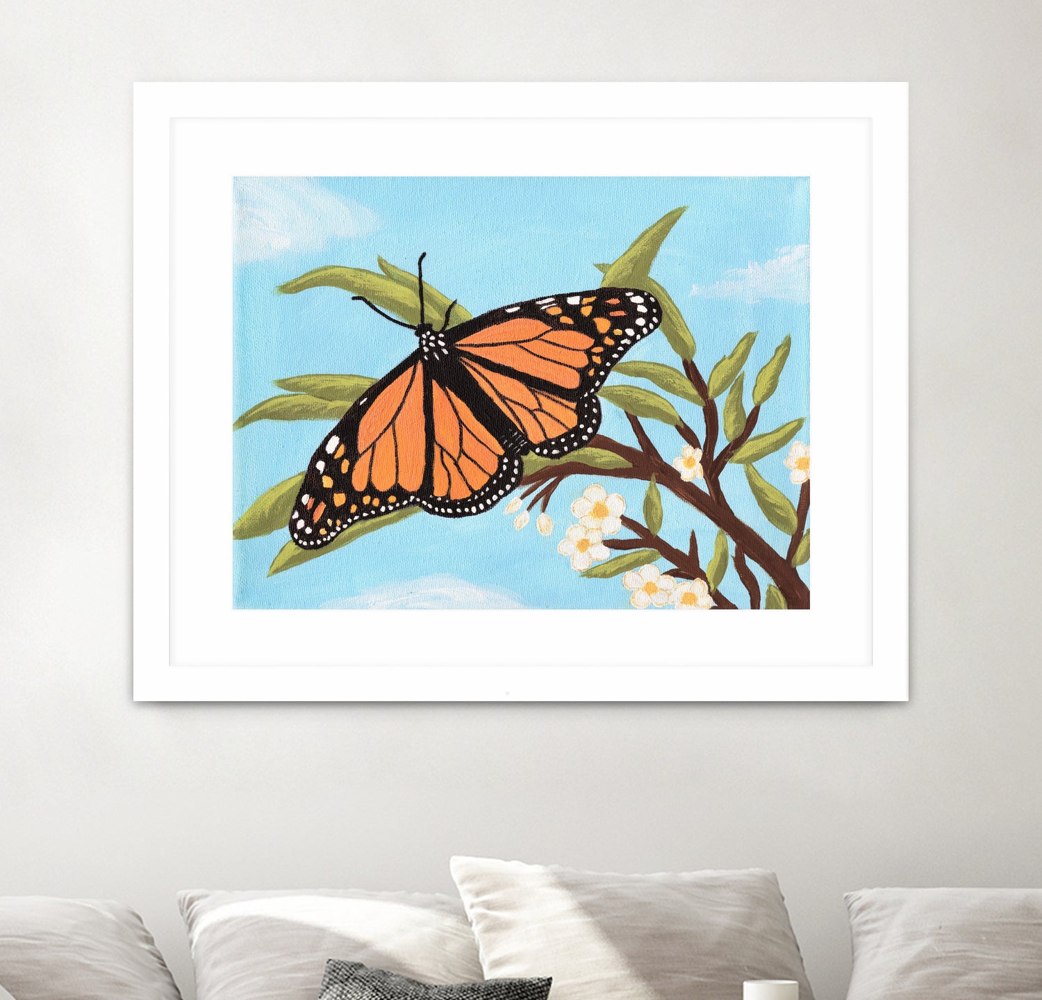 Monarch Butterfly by Living Word Designs Art Studio on GIANT ART - blue digital drawing