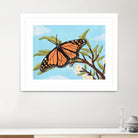 Monarch Butterfly by Living Word Designs Art Studio on GIANT ART - blue digital drawing