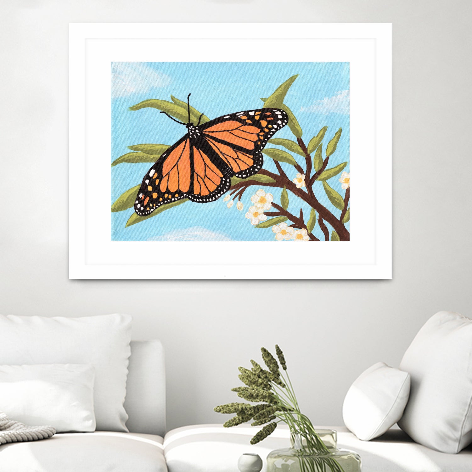 Monarch Butterfly by Living Word Designs Art Studio on GIANT ART - blue digital drawing