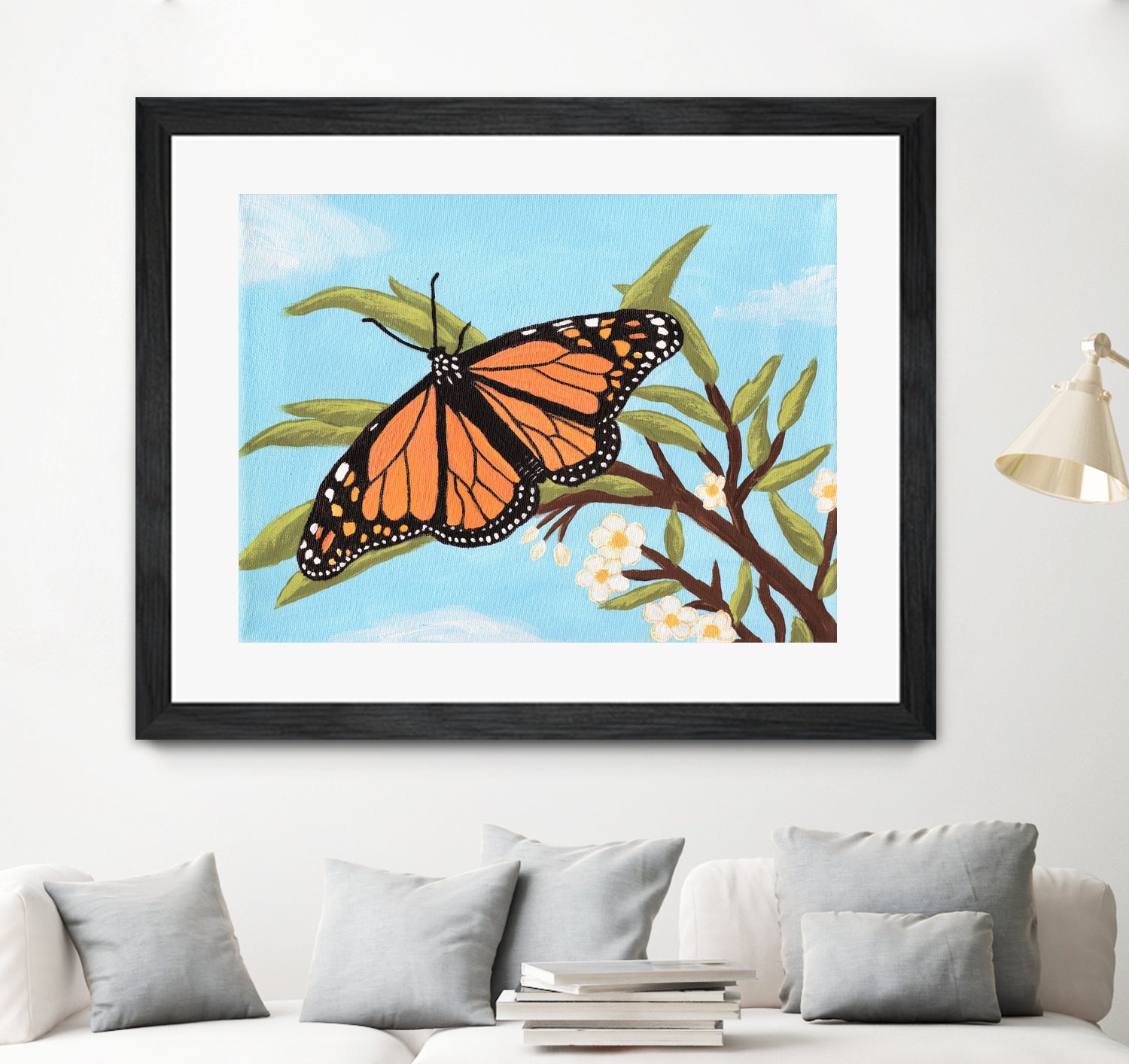 Monarch Butterfly by Living Word Designs Art Studio on GIANT ART - blue digital drawing