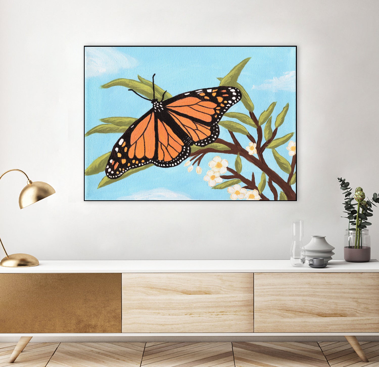 Monarch Butterfly by Living Word Designs Art Studio on GIANT ART - blue digital drawing