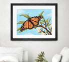 Monarch Butterfly by Living Word Designs Art Studio on GIANT ART - blue digital drawing