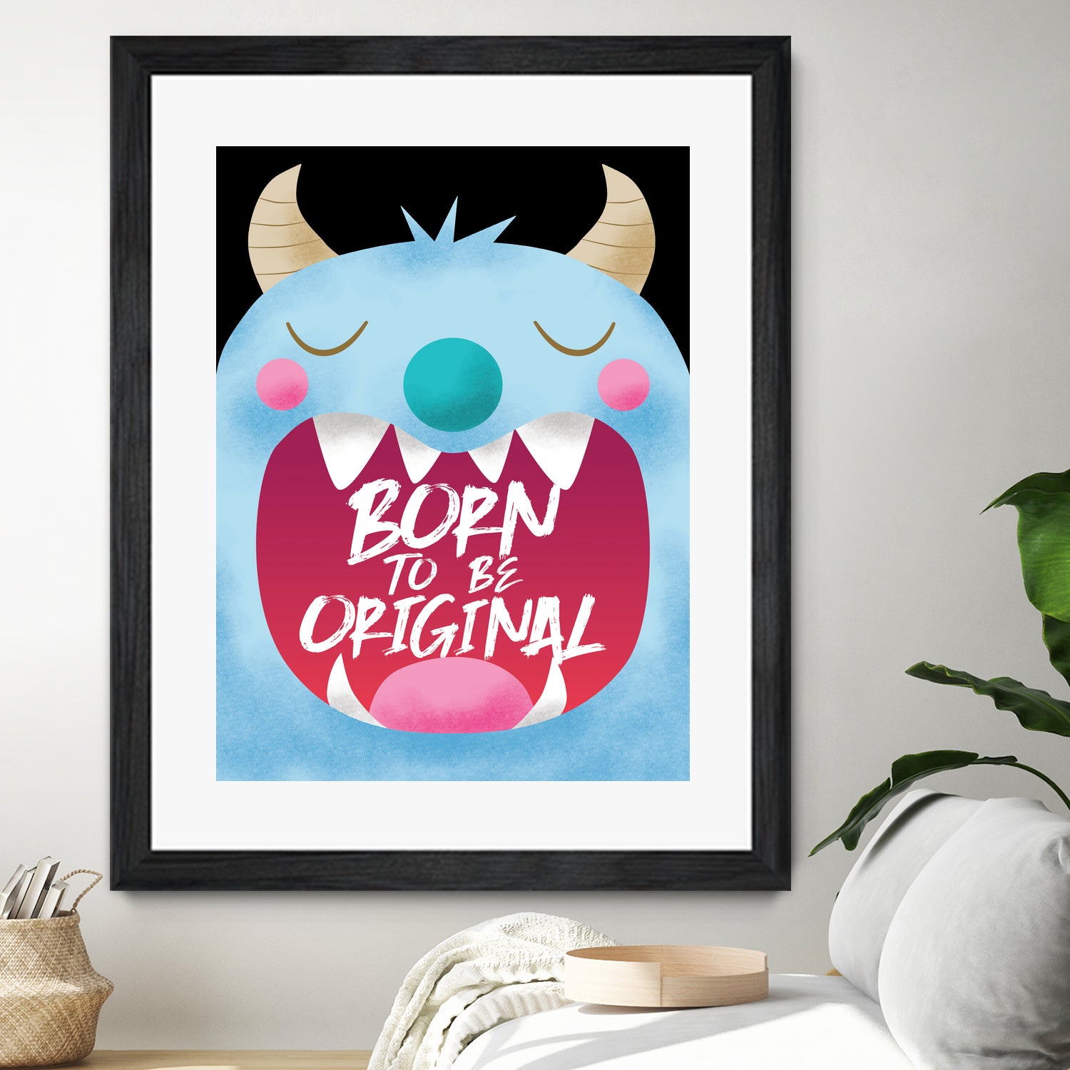 Born To Be Original | Blue Monster by Chiho Watanabe on GIANT ART - blue digital drawing