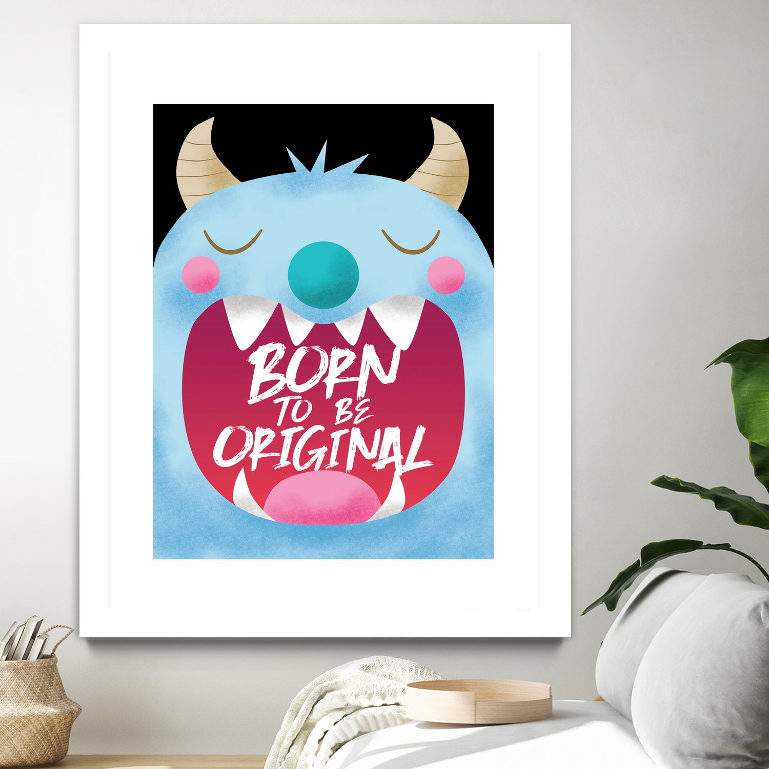 Born To Be Original | Blue Monster by Chiho Watanabe on GIANT ART - blue digital drawing