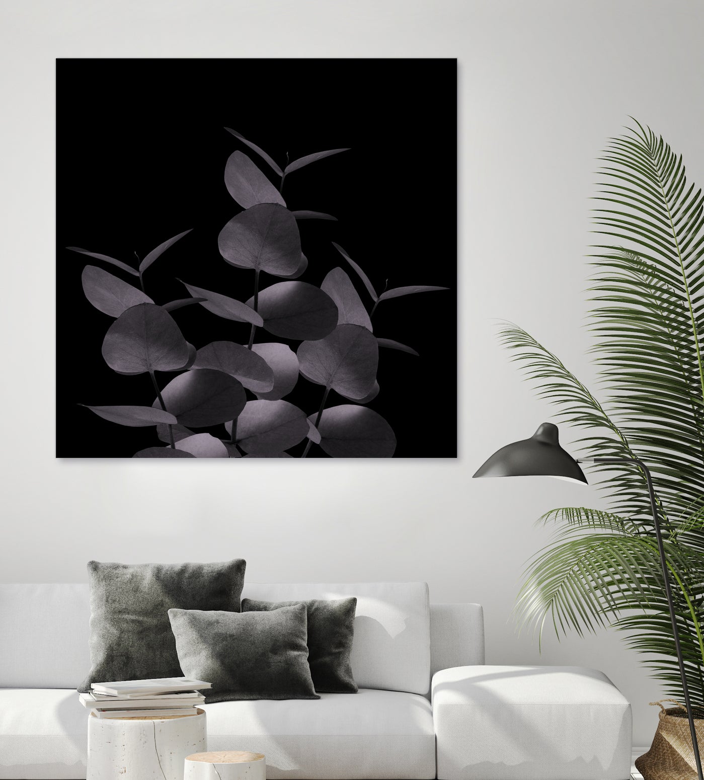 Eucalyptus Leaves Black Black #1 #foliage #decor #art by Anita & Bella Jantz on GIANT ART - black photo illustration