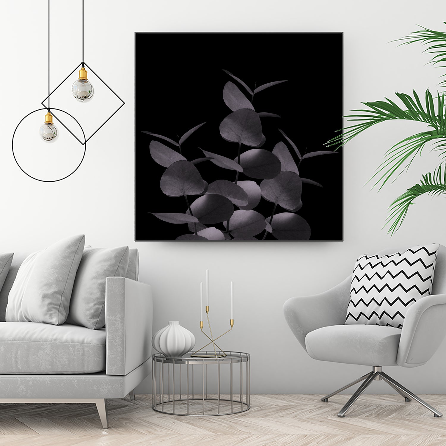 Eucalyptus Leaves Black Black #1 #foliage #decor #art by Anita & Bella Jantz on GIANT ART - black photo illustration