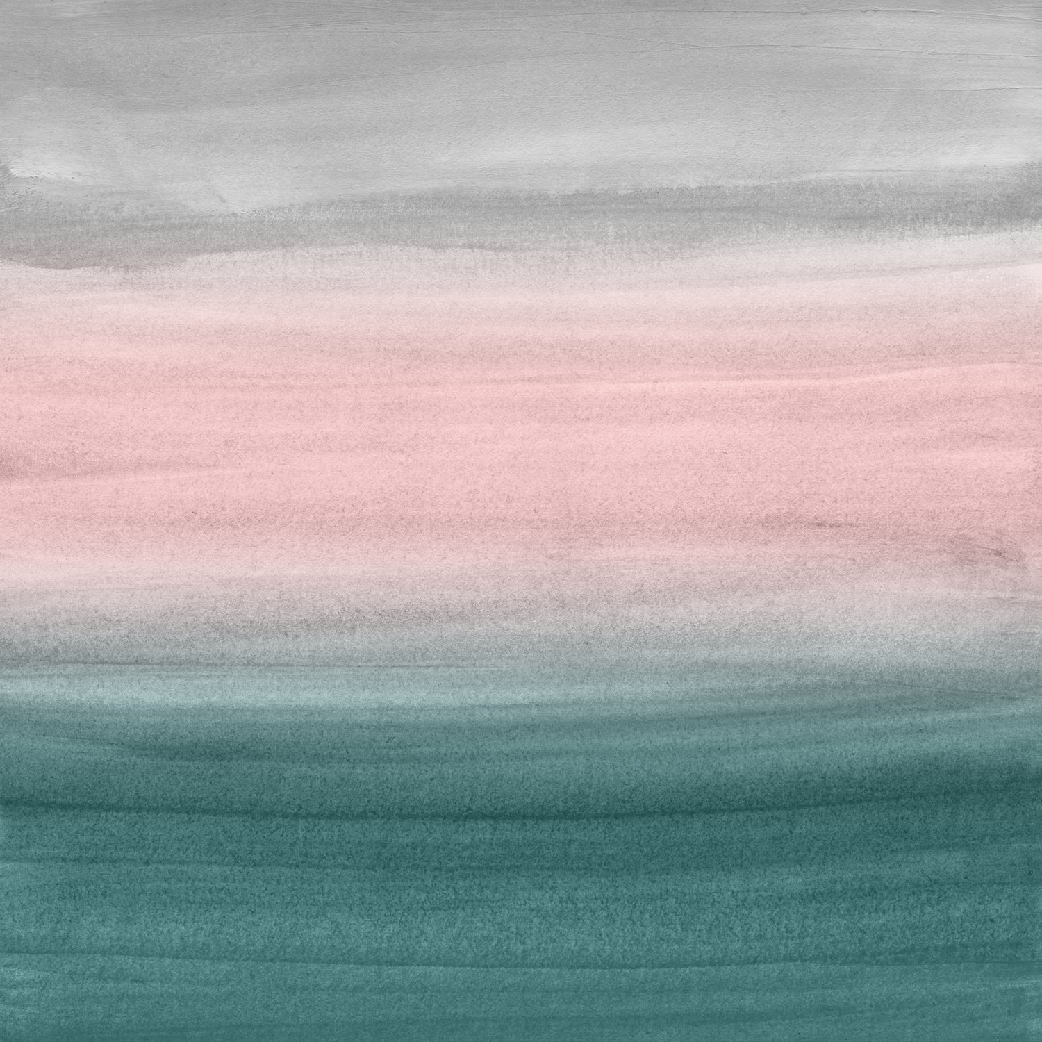 Touching Teal Blush Gray Watercolor Abstract #1 #painting by Anita & Bella Jantz on GIANT ART - green digital painting