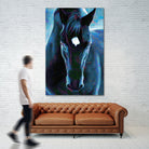 Stallion by Rafael Salazar on GIANT ART - blue digital painting