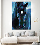 Stallion by Rafael Salazar on GIANT ART - blue digital painting