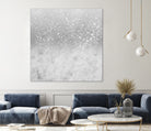 White Marble Silver Ombre Glitter Glam #1 #shiny #gem #decor by Anita & Bella Jantz on GIANT ART - gray photo illustration