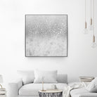 White Marble Silver Ombre Glitter Glam #1 #shiny #gem #decor by Anita & Bella Jantz on GIANT ART - gray photo illustration