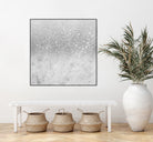 White Marble Silver Ombre Glitter Glam #1 #shiny #gem #decor by Anita & Bella Jantz on GIANT ART - gray photo illustration