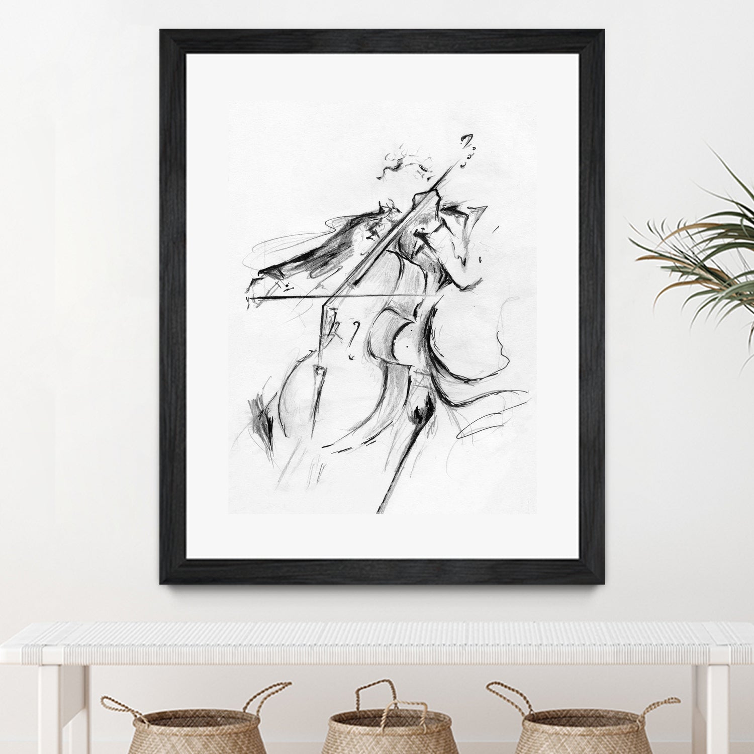 Cellist by Marc Allante on GIANT ART - black photo illustration