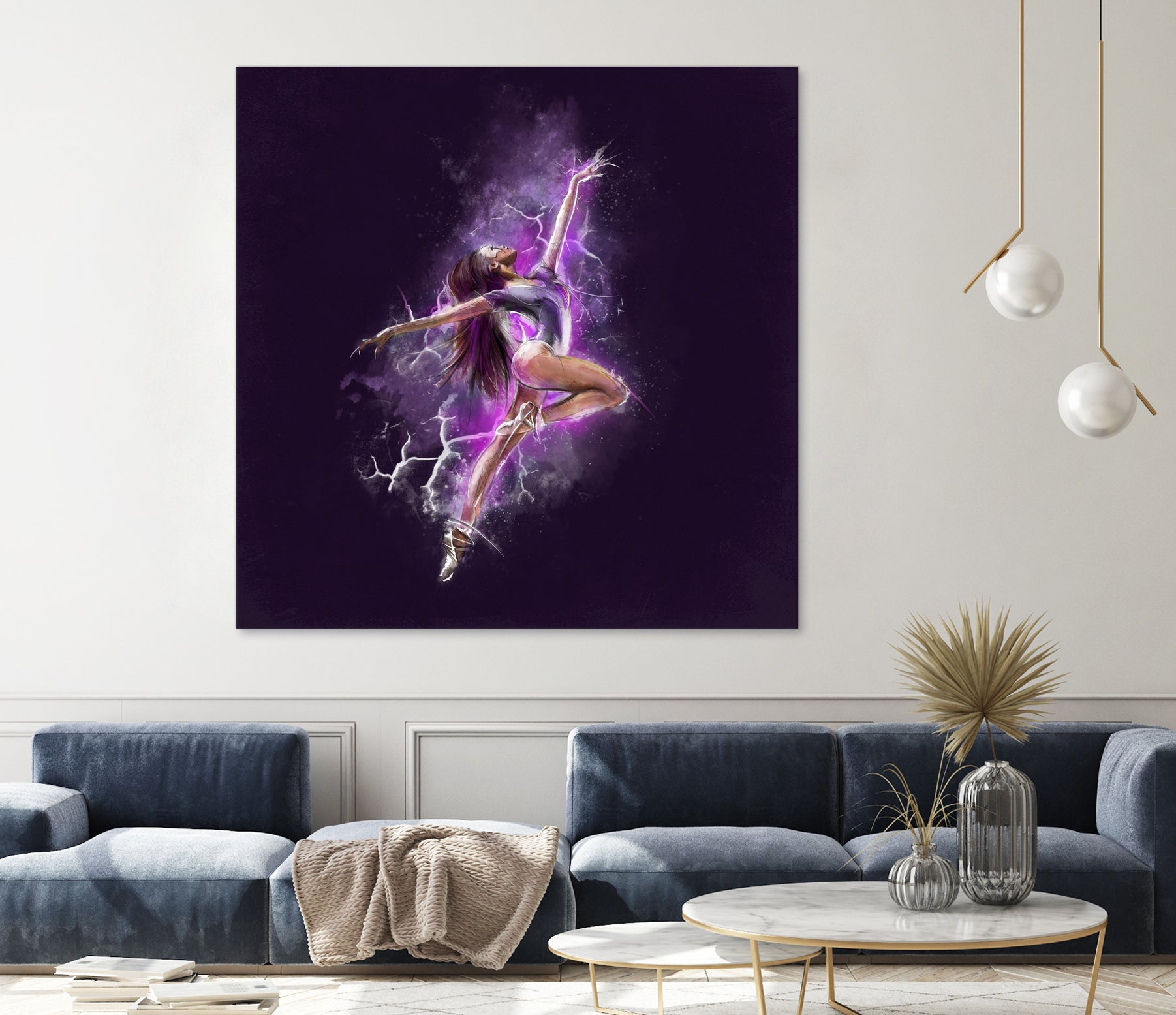 Dancer by Claudio Tosi on GIANT ART - fuchsia digital painting