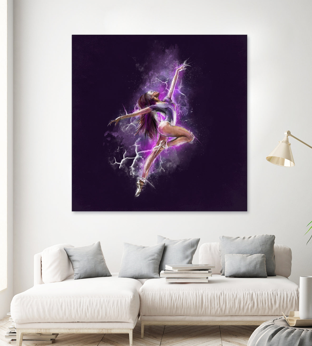 Dancer by Claudio Tosi on GIANT ART - fuchsia digital painting