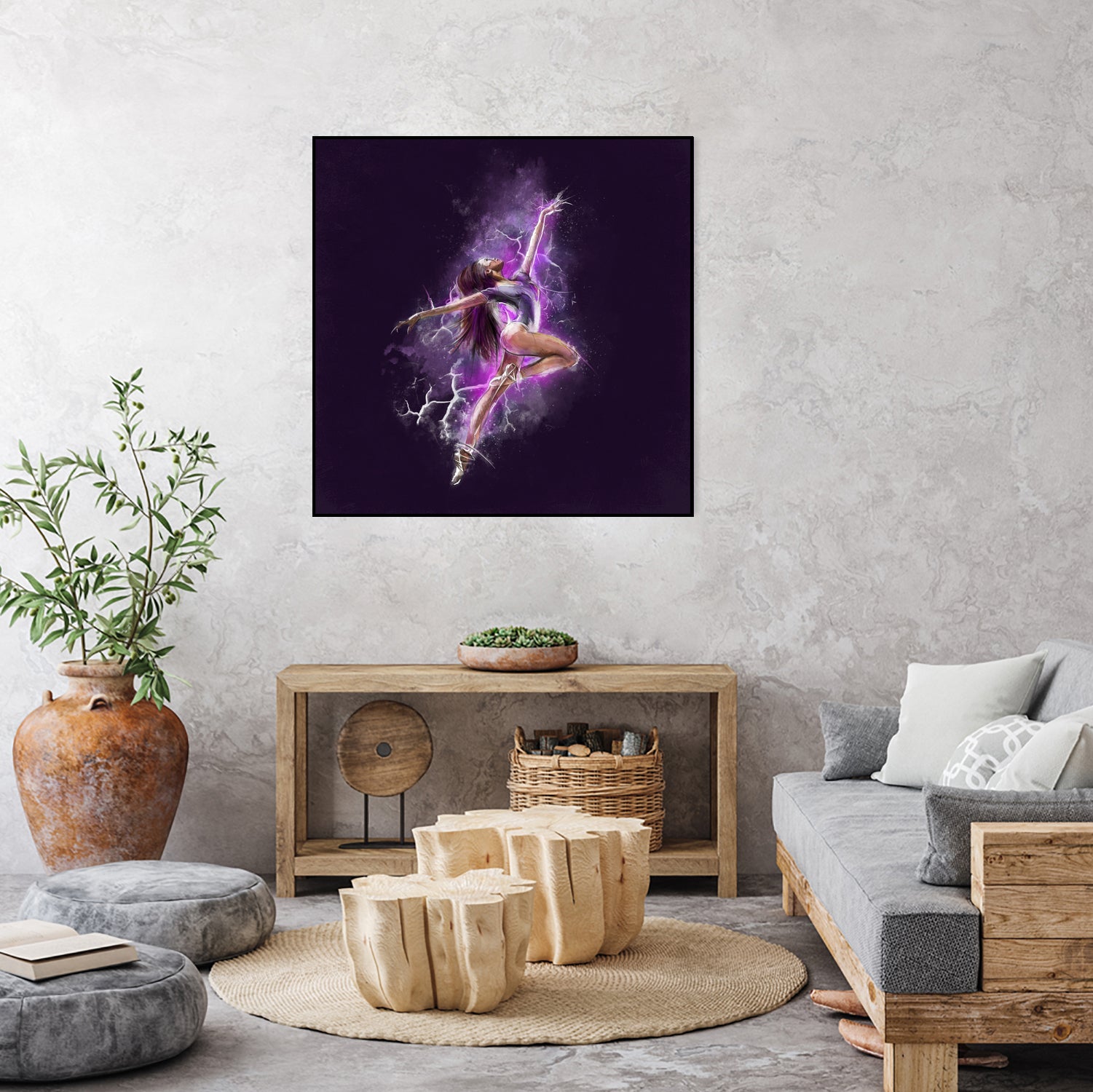 Dancer by Claudio Tosi on GIANT ART - fuchsia digital painting