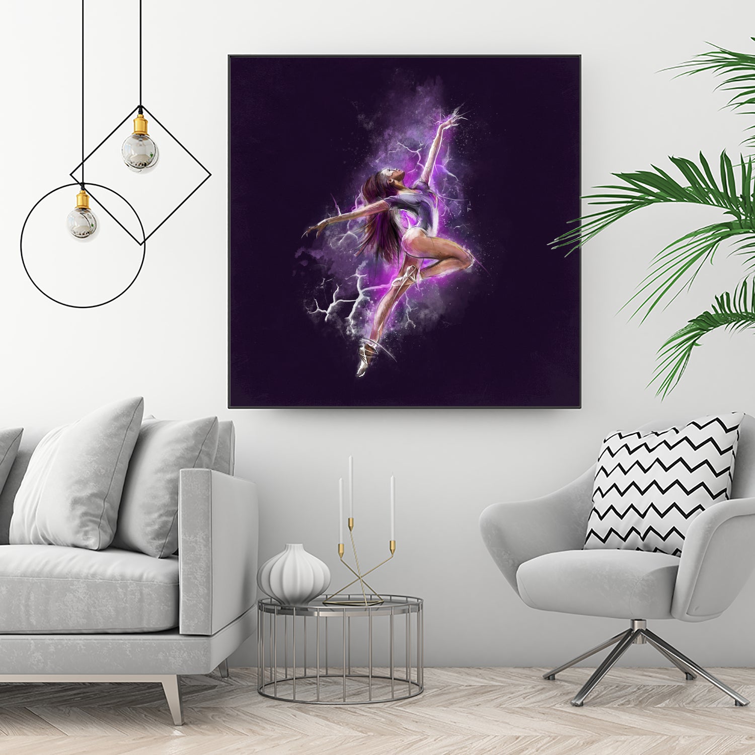 Dancer by Claudio Tosi on GIANT ART - fuchsia digital painting