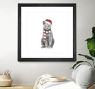 Xmas cat by Solti Balázs on GIANT ART - white digital drawing