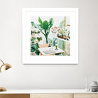 Junglow, Urban Jungle Botanical Home decor, Tropical Plants by Uma Gokhale on GIANT ART - green digital painting