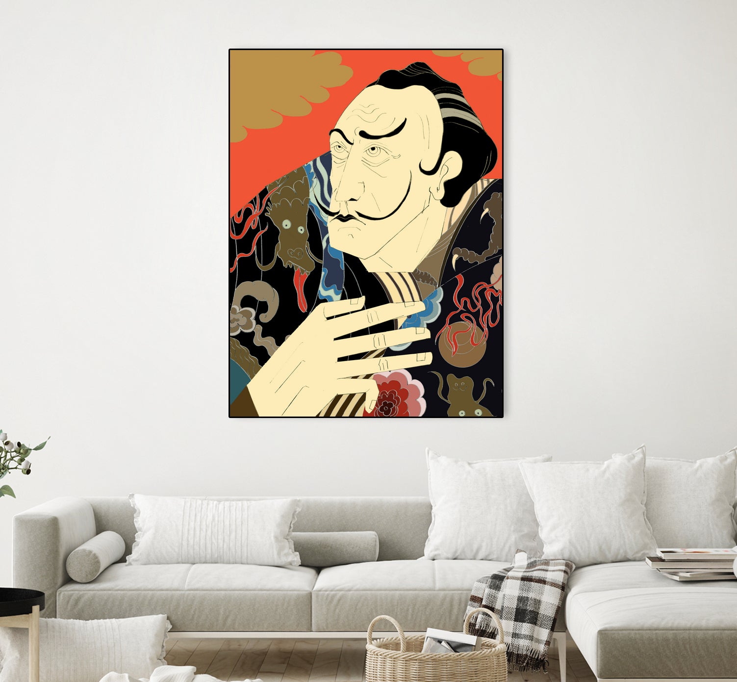 ＊ “Japonica” / Salvador Dali by Kazuhiro Ishihara on GIANT ART - red photo illustration