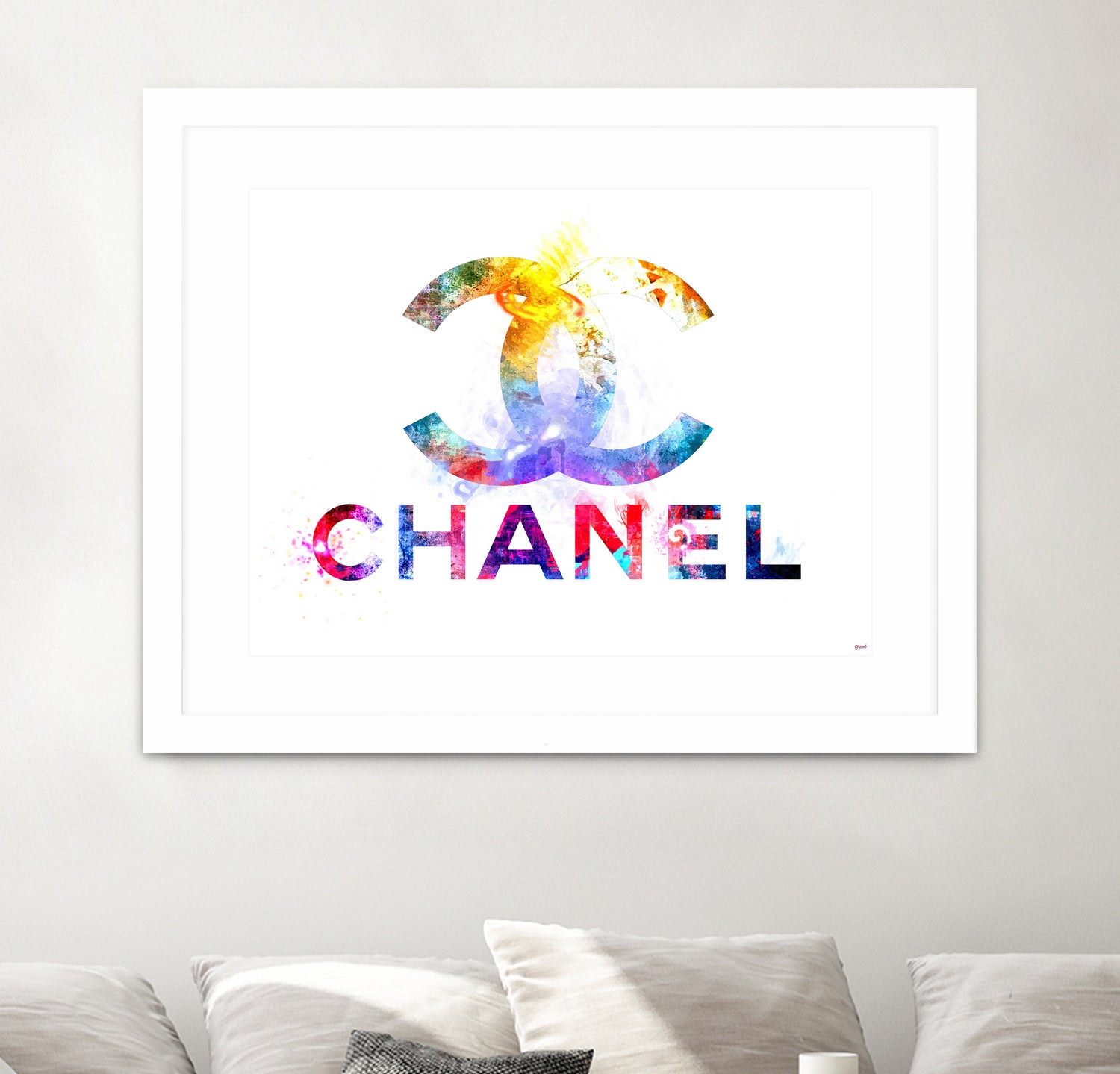 Chanel by Daniel Janda on GIANT ART - pink mixed media