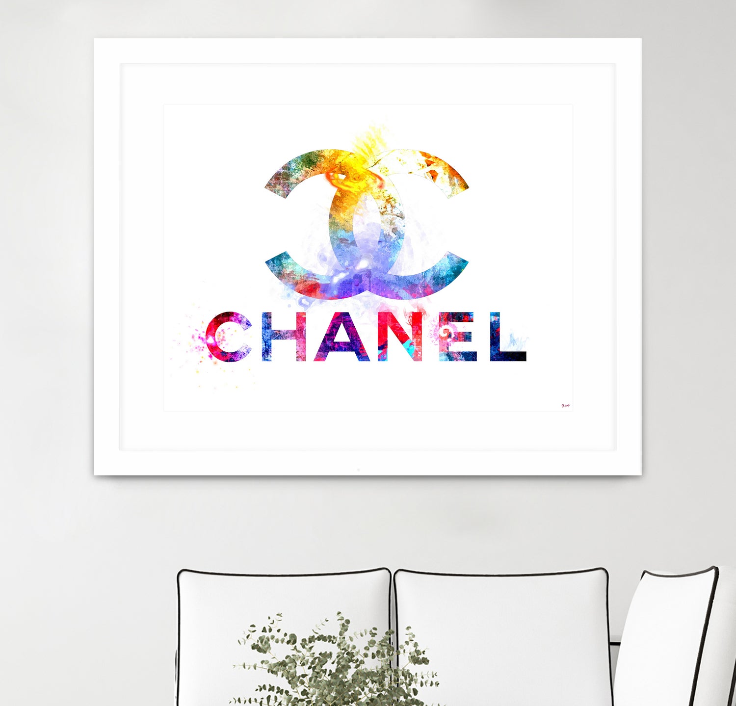 Chanel by Daniel Janda on GIANT ART - pink mixed media