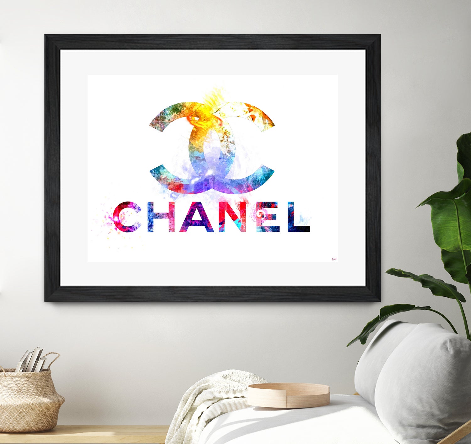 Chanel by Daniel Janda on GIANT ART - pink mixed media