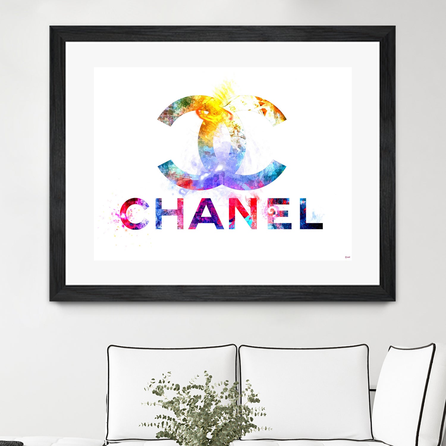 Chanel by Daniel Janda on GIANT ART - pink mixed media