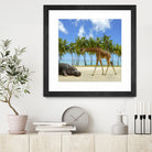 giraffe and hippo by Artem Avetisyan on GIANT ART - brown photo illustration