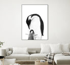 Black and White Penguins by Alessandra Minervini on GIANT ART - black digital painting