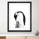 Black and White Penguins by Alessandra Minervini on GIANT ART - black digital painting