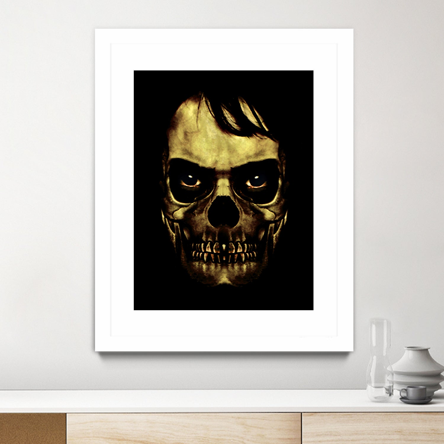 Angry Skull Monster Poster by Daniel Ferreira-Leites on GIANT ART - black photo manipulation