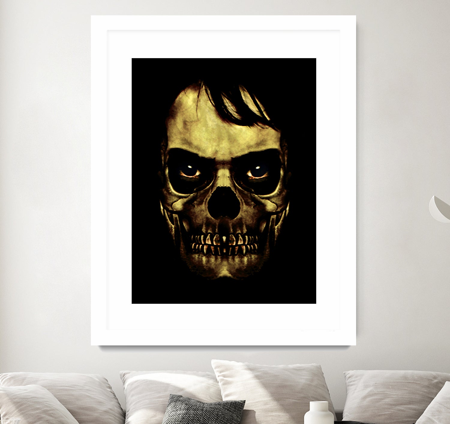 Angry Skull Monster Poster by Daniel Ferreira-Leites on GIANT ART - black photo manipulation