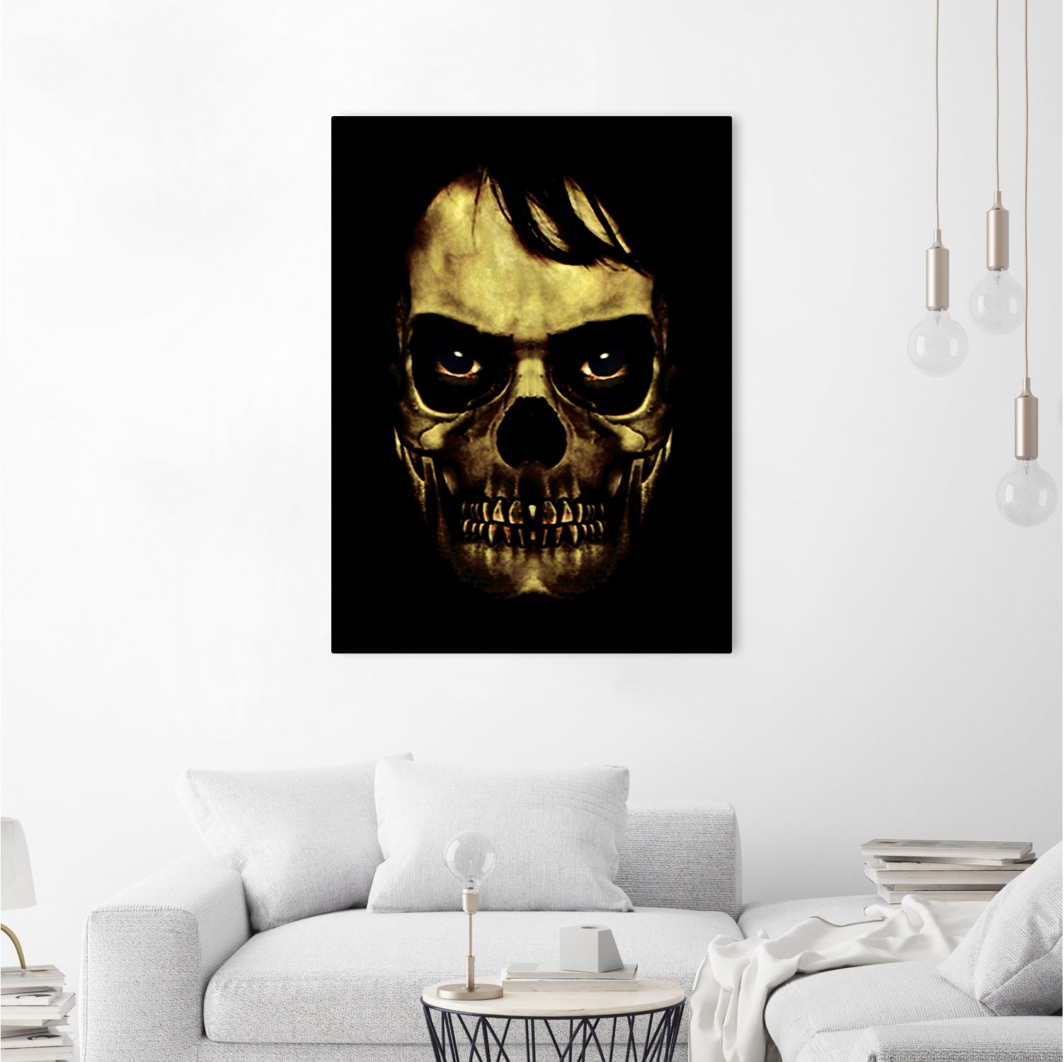 Angry Skull Monster Poster by Daniel Ferreira-Leites on GIANT ART - black photo manipulation