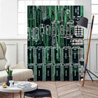 Printed circuit board circuits by Wiguna Asmorohadi on GIANT ART - green vector illustration