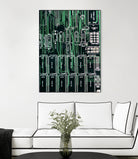 Printed circuit board circuits by Wiguna Asmorohadi on GIANT ART - green vector illustration