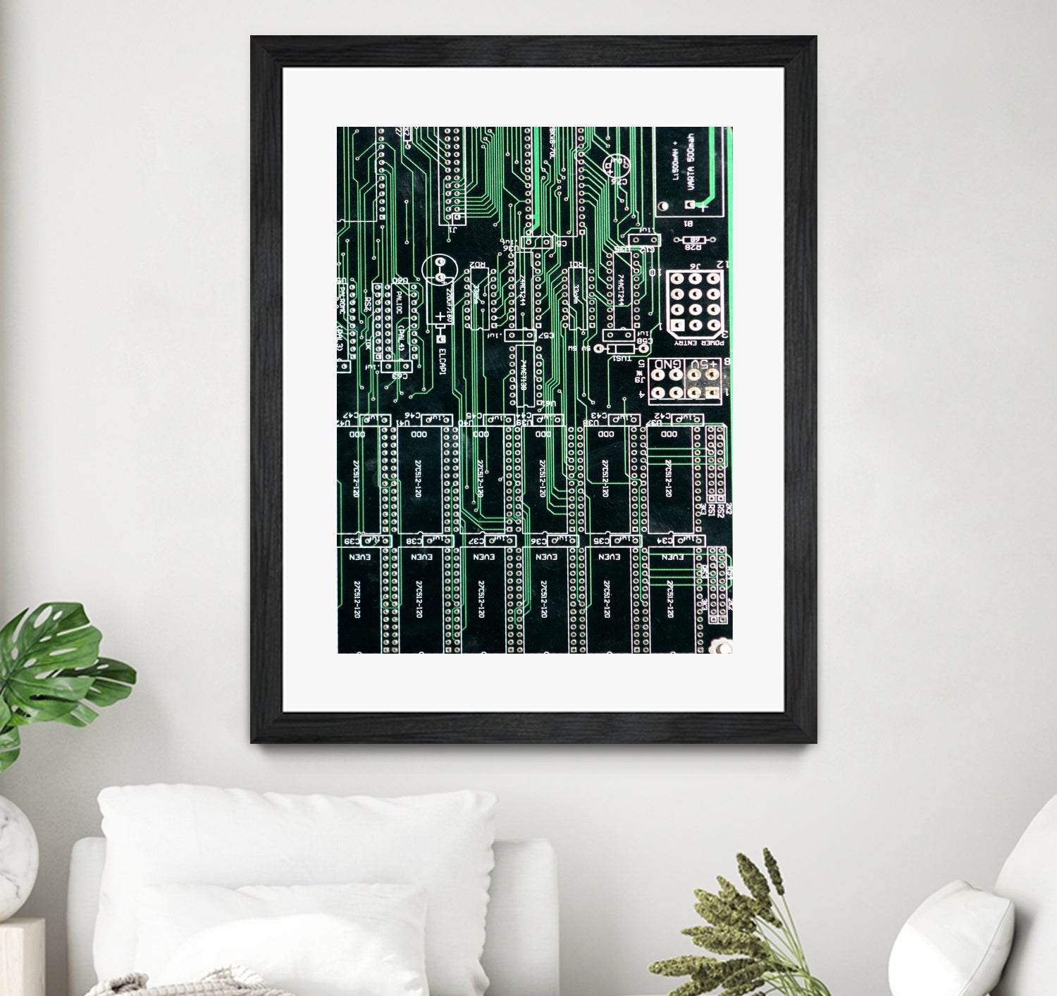 Printed circuit board circuits by Wiguna Asmorohadi on GIANT ART - green vector illustration