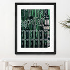 Printed circuit board circuits by Wiguna Asmorohadi on GIANT ART - green vector illustration