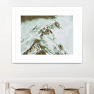 Peak of Mt Shasta by Arlene Carley on GIANT ART - green photo manipulation