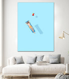 Float - Under the sun by Jason Ratliff on GIANT ART - blue digital painting