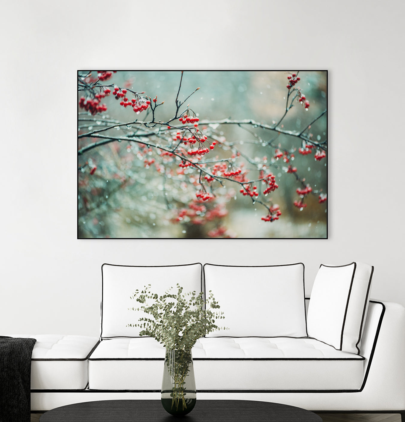 berries in snow by Amy Buxton on GIANT ART - red photo illustration