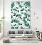 Tropical Green Palms Pattern #1 #tropical #decor #art by Anita & Bella Jantz on GIANT ART - green photo illustration