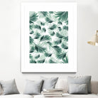 Tropical Green Palms Pattern #1 #tropical #decor #art by Anita & Bella Jantz on GIANT ART - green photo illustration