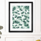 Tropical Green Palms Pattern #1 #tropical #decor #art by Anita & Bella Jantz on GIANT ART - green photo illustration