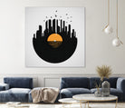 Vinyl City by Yuri Chagas Lobo on GIANT ART - black vector illustration