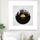 Vinyl City by Yuri Chagas Lobo on GIANT ART - black vector illustration