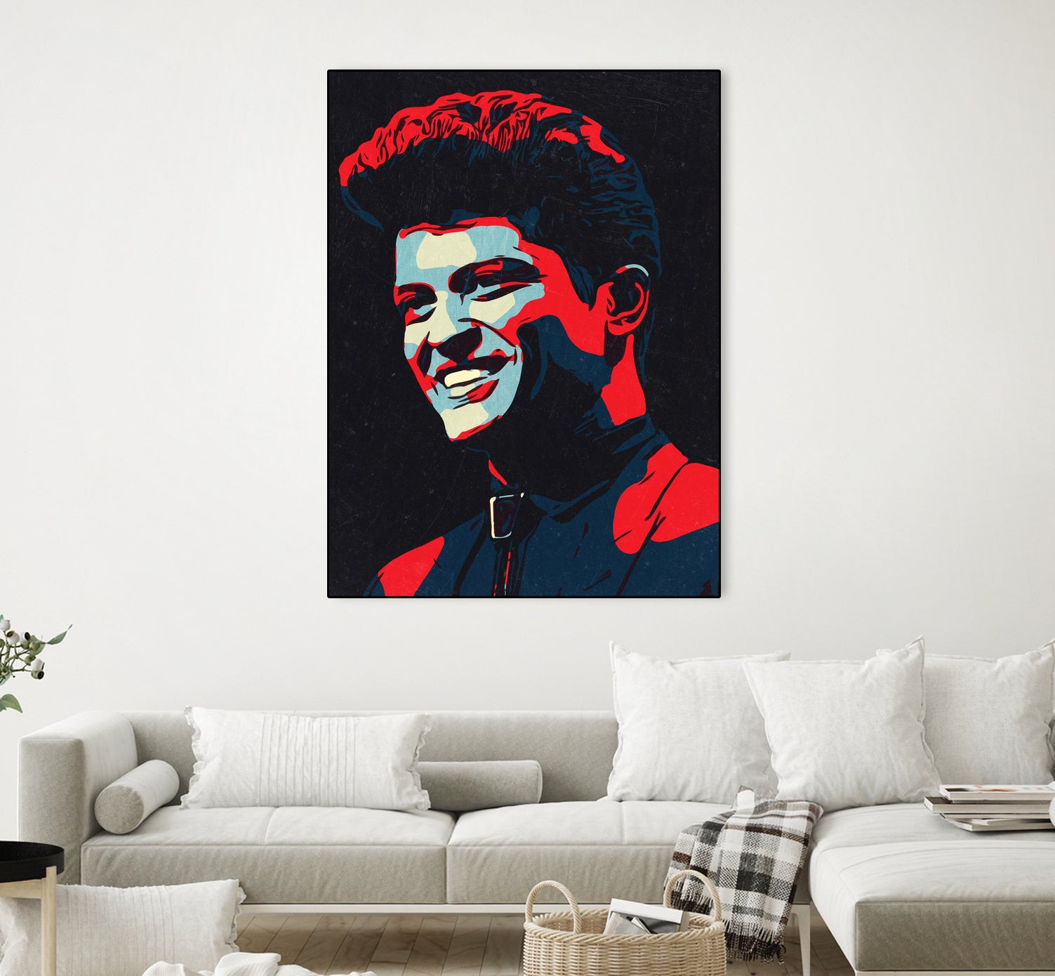 Bruno Mars by 1x Merch on GIANT ART - red digital painting