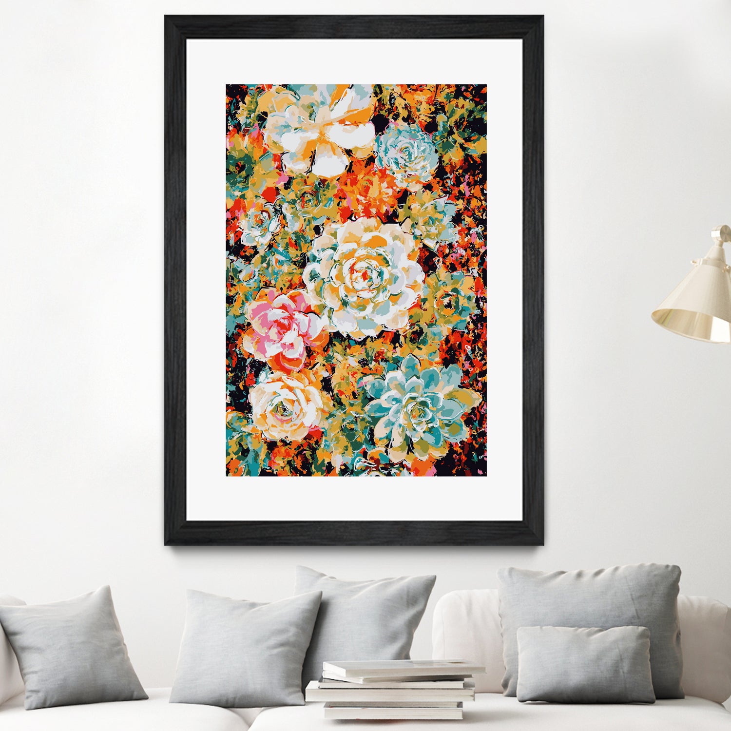 Floral Desert by Lisa Raymond on GIANT ART - orange digital painting