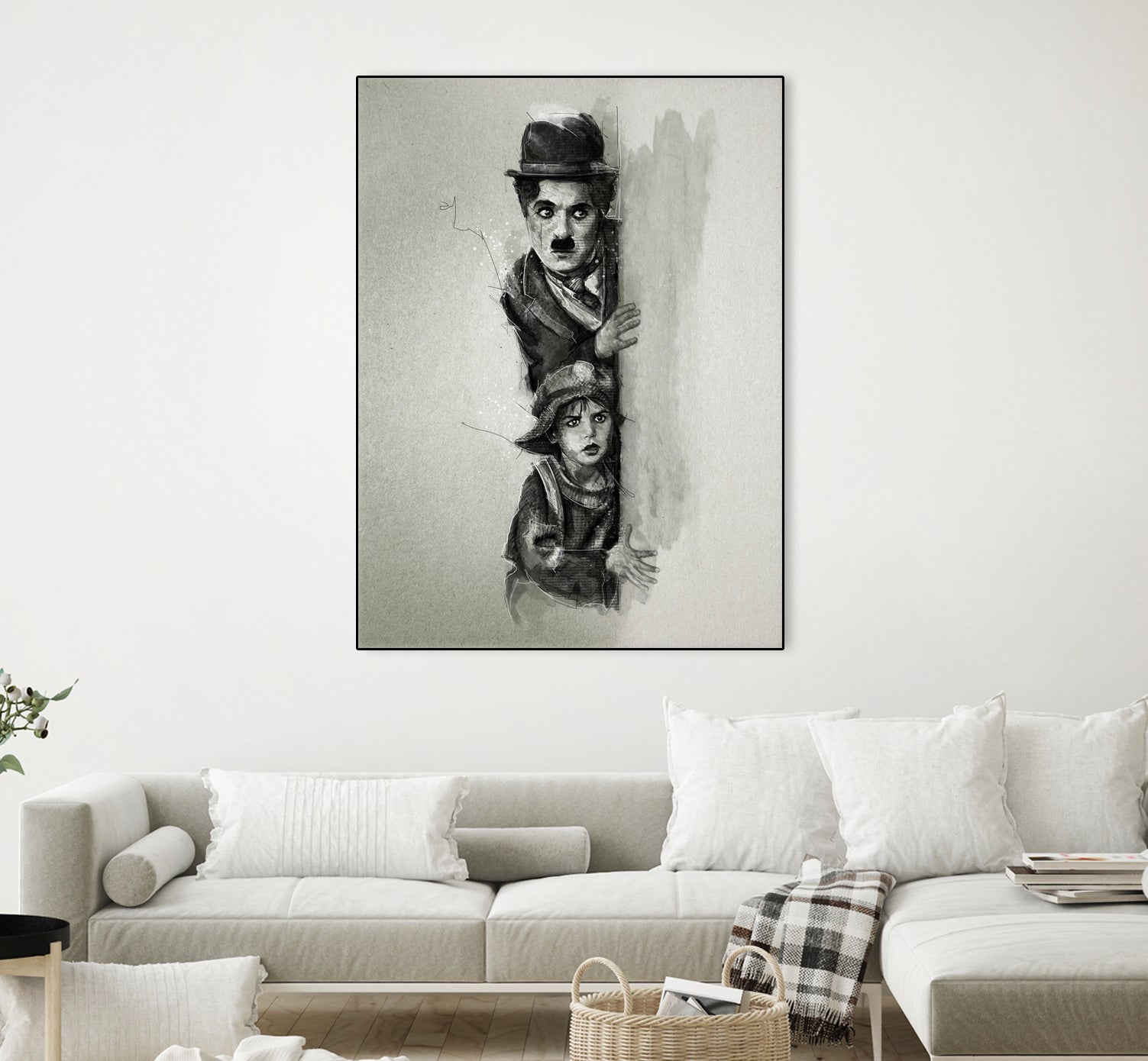 Charlie Chaplin - The Kid by Claudio Tosi on GIANT ART - black digital painting