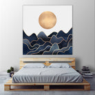 Waves 1 by Elisabeth Fredriksson on GIANT ART - blue digital painting